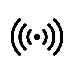 Editable vector wifi search icon. Black, line style, transparent white background. Part of a big icon set family. Perfect for web and app interfaces, presentations, infographics, etc