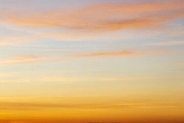 colorful dramatic sky with cloud at sunset.beautiful sky with clouds background