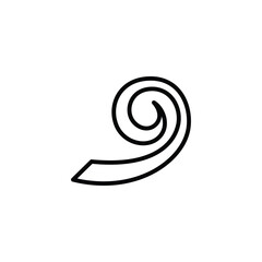 wind icon vector symbol logo illustration line editable stroke flat design style isolated on white