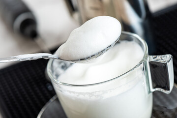 making froth milk