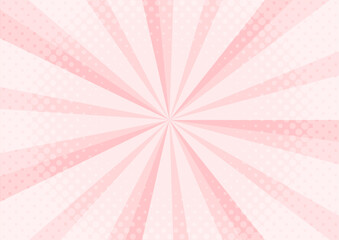 集中線　シンプル　使いやすい　横　横長　ピンク
