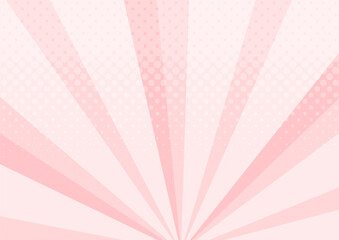 集中線　シンプル　使いやすい　横　横長ピンク
