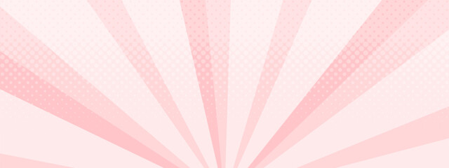 集中線　シンプル　使いやすい　横　横長　　ピンク
