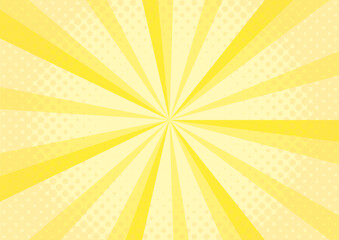 集中線　シンプル　使いやすい　横　横長　　金色　黄色