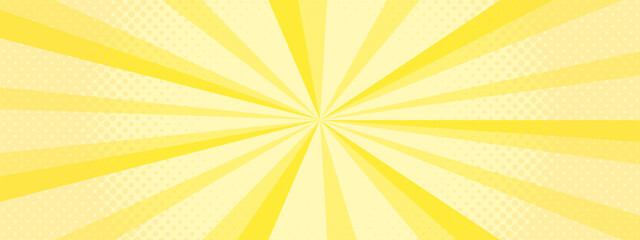 集中線　シンプル　使いやすい　横　横長　　金色　黄色