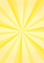 集中線　シンプル　使いやすい 　縦　　金色　黄色