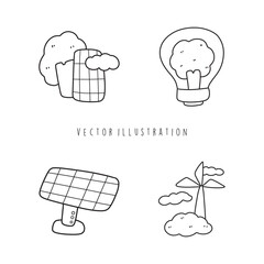 love earth ' earth day outline cartoon