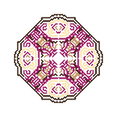 Mandalas Decorative round ornaments. Weave design elements. Unusual flower shape. Oriental
