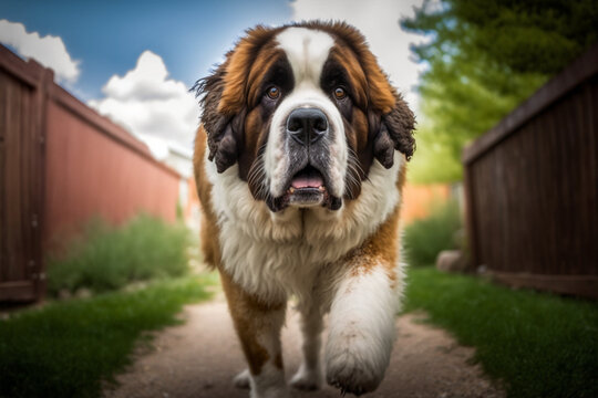 St. Bernard dog made by generative ai