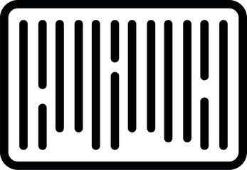 Yoga mattress icon outline vector. Goods shop. Interior sport