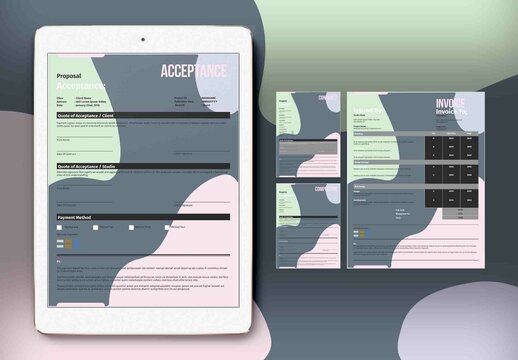 Modern Digital Project Document Layouts