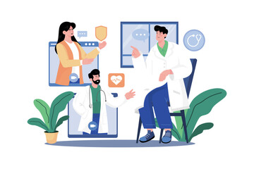 Video calling in the medical team