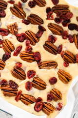 Homemade White Chocolate Cranberry Pecan Fudge