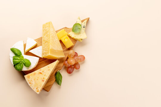 Various cheese on board - Powered by Adobe