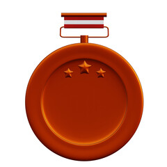 3d bronze medal icon