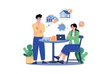 Man is thinking of investing his money