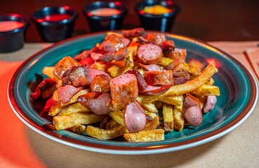 Sausage and French Fries Platter





