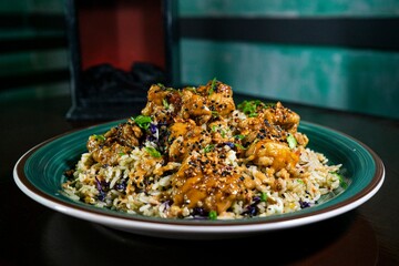 Savory Chijaukay Chicken Rice Bowl