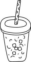 Iced coffee icon