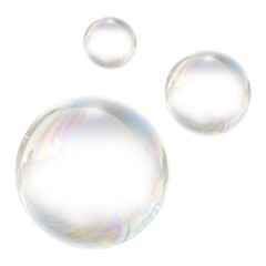soap bubbles isolated on white PNG bubble transparent - obrazy, fototapety, plakaty