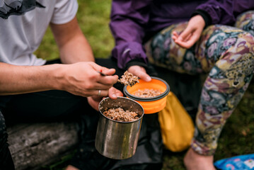 lunch in the forest