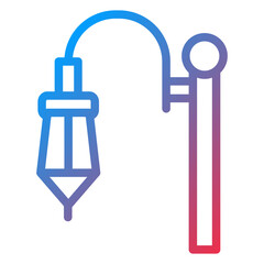 Vector Design Street Lamp Icon Style