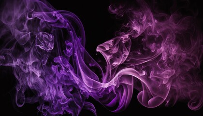 Obraz na płótnie Canvas Beautiful abstract background with purple smoke texture. Generative ai