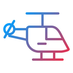 Vector Design Helicopter Icon Style