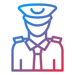 Vector Design Captain Icon Style