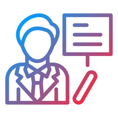 Vector Design Teacher Icon Style