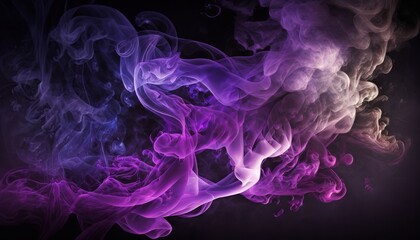 Fototapeta premium Beautiful abstract background with purple smoke texture. Generative ai