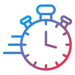 Vector Design Fast Time Icon Style