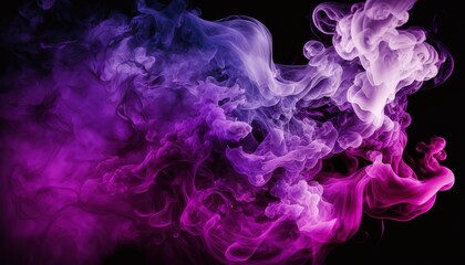 Fototapeta premium Beautiful abstract background with purple smoke texture. Generative ai