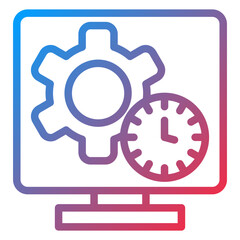 Vector Design Monitor Icon Style