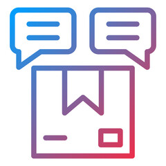 Vector Design Delivery Discussion Icon Style