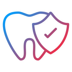 Vector Design Tooth Protection Icon Style