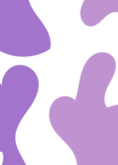 Purple Abstract Shapes Decor Background 