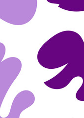 Purple Abstract Shapes Decor Background 