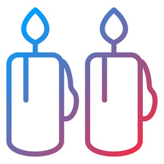 Vector Design Candles Icon Style