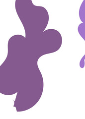 Purple Abstract Shapes Decor Background 