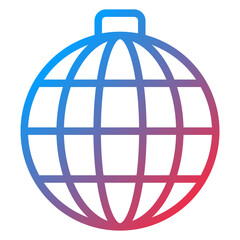 Vector Design Disco Ball Icon Style