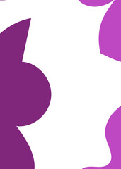 Purple Abstract Shapes Decor Background 