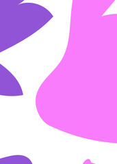 Purple Abstract Shapes Decor Background 