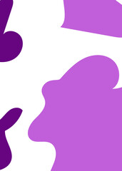 Purple Abstract Shapes Decor Background 