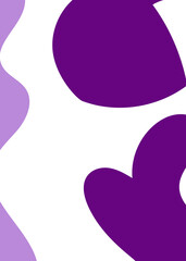Purple Abstract Shapes Decor Background