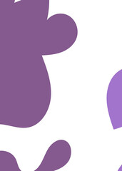 Purple Abstract Shapes Decor Background 