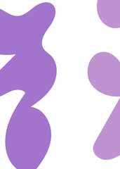 Naklejka premium Purple Abstract Shapes Decor Background 