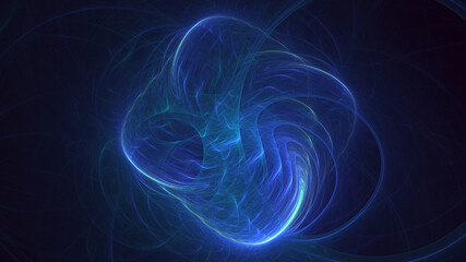 3D rendering abstract colorful fractal light background