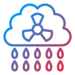 Vector Design Acid Rain Icon Style