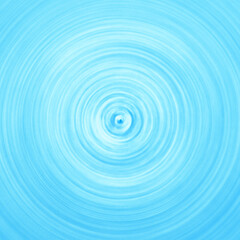 Fototapeta na wymiar Top view of water circles on light blue abstract background. Beauty products background
